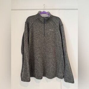 Eddie Bauer Men’s XXL Quarter Zip Sweater | Charcoal | Great Quality